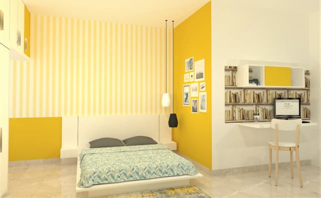 Cost-effective living room with minimalist design