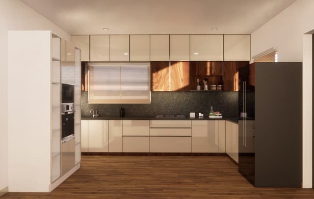 Contemporary bedroom with custom furniture